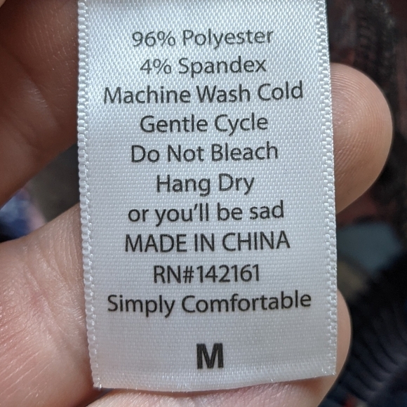 ✨3/$15 NWT LuLaRoe Randy grey red blue geometric patriotic baseball T-shirt M - Picture 6 of 7